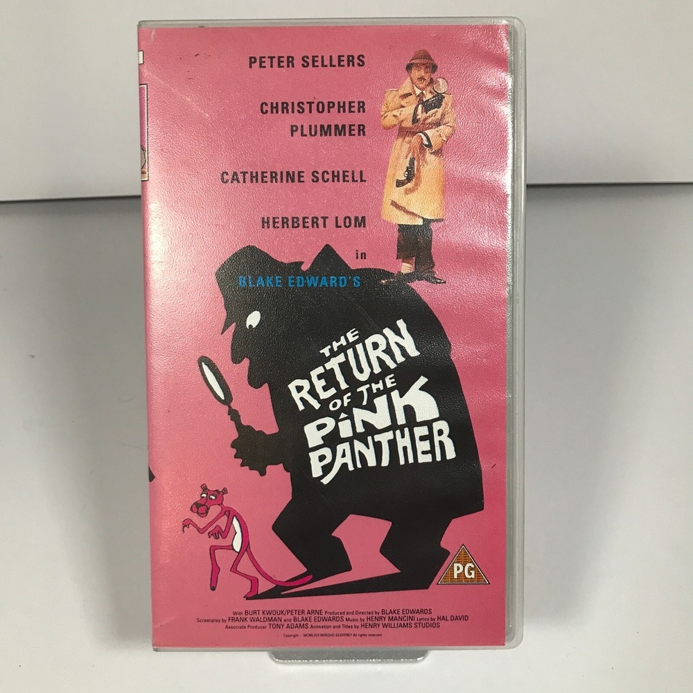 The‎ Return of the Pink Panther VHS Peter Sellers Blake Edwards Comedy PAL UK